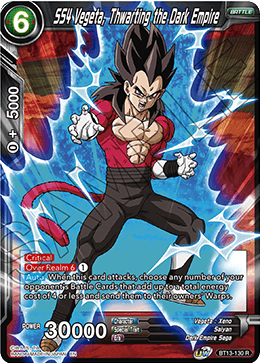 SS4 Vegeta, Thwarting the Dark Empire (Rare) (BT13-130) [Supreme Rivalry] | Event Horizon Hobbies CA