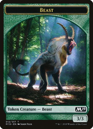 Beast Token [Core Set 2019 Tokens] | Event Horizon Hobbies CA