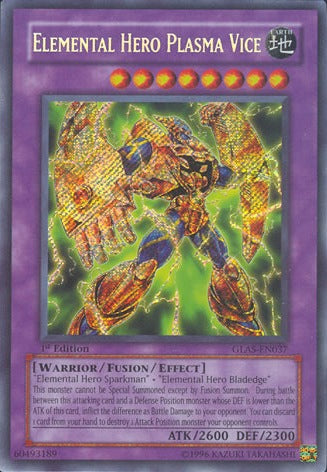 Elemental Hero Plasma Vice [GLAS-EN037] Secret Rare | Event Horizon Hobbies CA