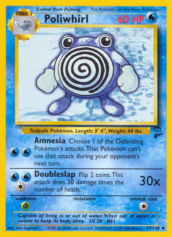 Poliwhirl (57/130) [Base Set 2] | Event Horizon Hobbies CA