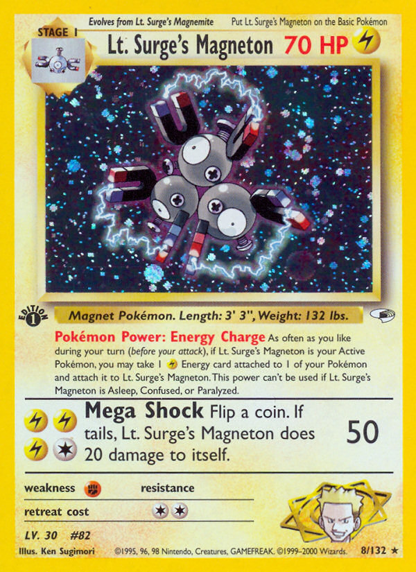 Lt. Surge's Magneton (8/132) [Gym Heroes 1st Edition] | Event Horizon Hobbies CA