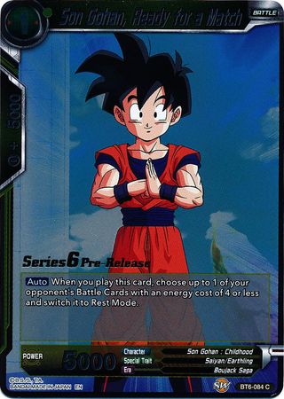 Son Gohan, Ready for a Match (BT6-084_PR) [Destroyer Kings Prerelease Promos] | Event Horizon Hobbies CA