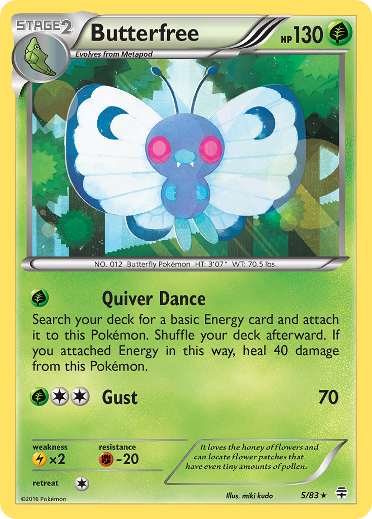 Butterfree (5/83) [XY: Generations] | Event Horizon Hobbies CA