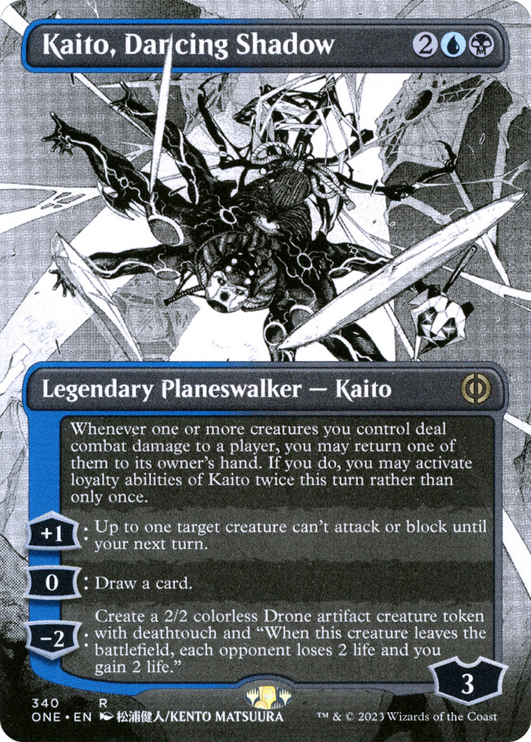 Kaito, Dancing Shadow (Borderless Manga) [Phyrexia: All Will Be One] | Event Horizon Hobbies CA