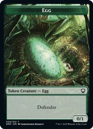 Snake // Egg Double-sided Token [Dominaria United Commander Tokens] | Event Horizon Hobbies CA