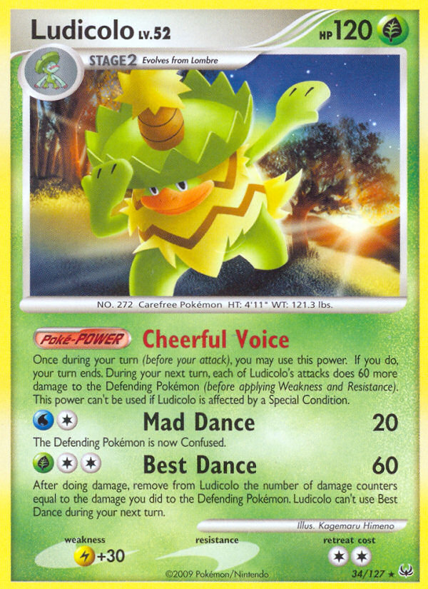 Ludicolo (34/127) [Platinum: Base Set] | Event Horizon Hobbies CA