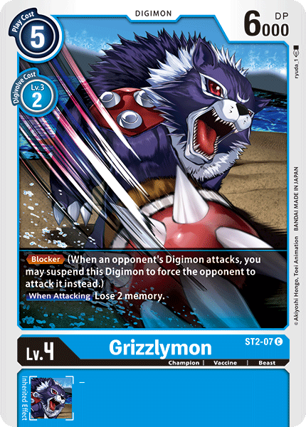 Grizzlymon [ST2-07] [Starter Deck: Cocytus Blue] | Event Horizon Hobbies CA