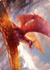 Goldspan Dragon Art Card [Kaldheim: Art Series] | Event Horizon Hobbies CA