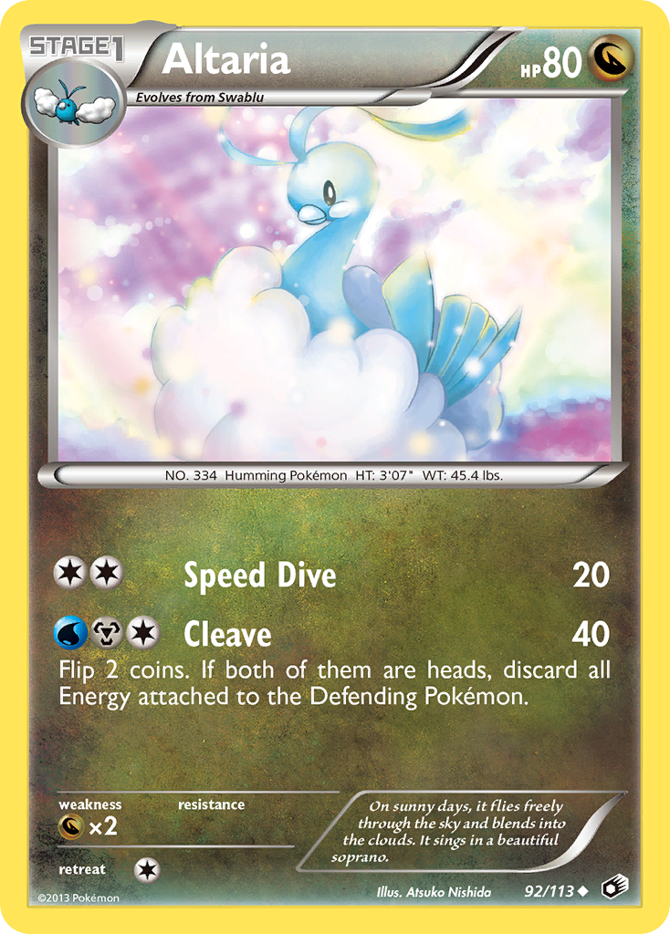 Altaria (92/113) [Black & White: Legendary Treasures] | Event Horizon Hobbies CA