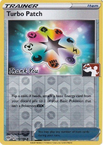 Turbo Patch (172/189) (Pokemon League) [Sword & Shield: Darkness Ablaze] | Event Horizon Hobbies CA