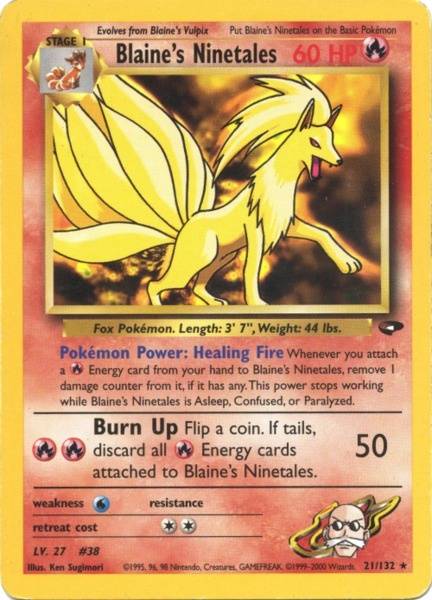 Blaine's Ninetales (21/132) [Gym Challenge Unlimited] | Event Horizon Hobbies CA