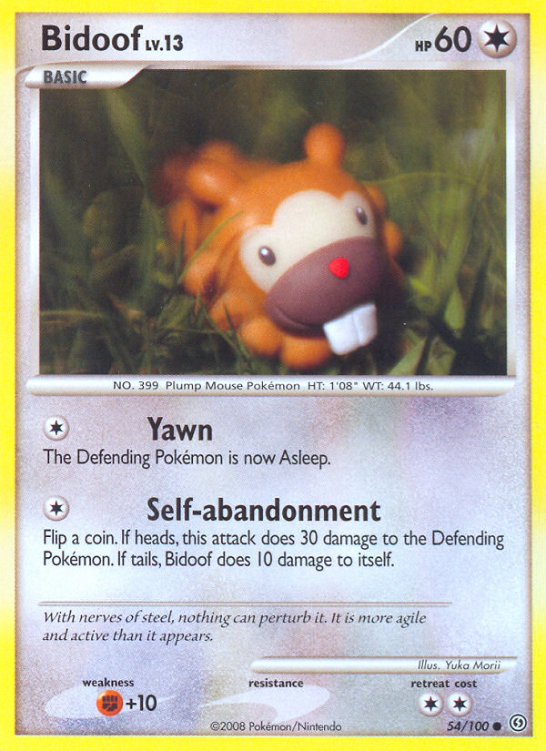 Bidoof (54/100) [Diamond & Pearl: Stormfront] | Event Horizon Hobbies CA