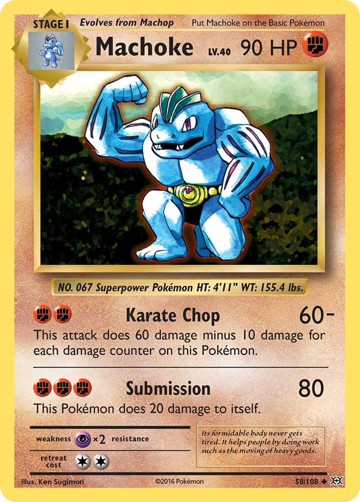 Machoke (58/108) [XY: Evolutions] | Event Horizon Hobbies CA