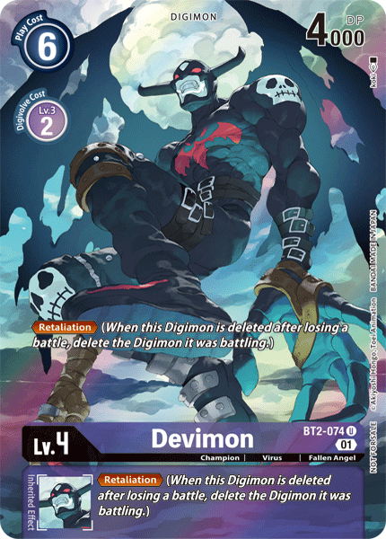 Devimon [BT2-074] (Alternate Art) [Release Special Booster Ver.1.0] | Event Horizon Hobbies CA