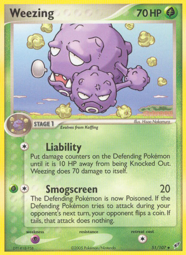 Weezing (51/107) [EX: Deoxys] | Event Horizon Hobbies CA