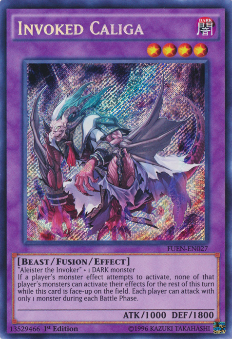 Invoked Caliga [FUEN-EN027] Secret Rare | Event Horizon Hobbies CA