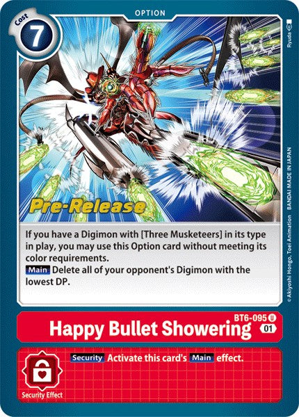 Happy Bullet Showering [BT6-095] [Double Diamond Pre-Release Cards] | Event Horizon Hobbies CA