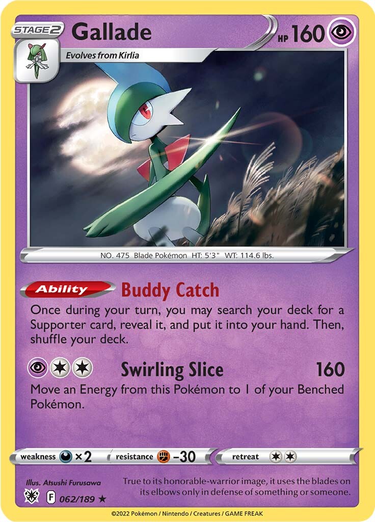 Gallade (062/189) [Sword & Shield: Astral Radiance] | Event Horizon Hobbies CA