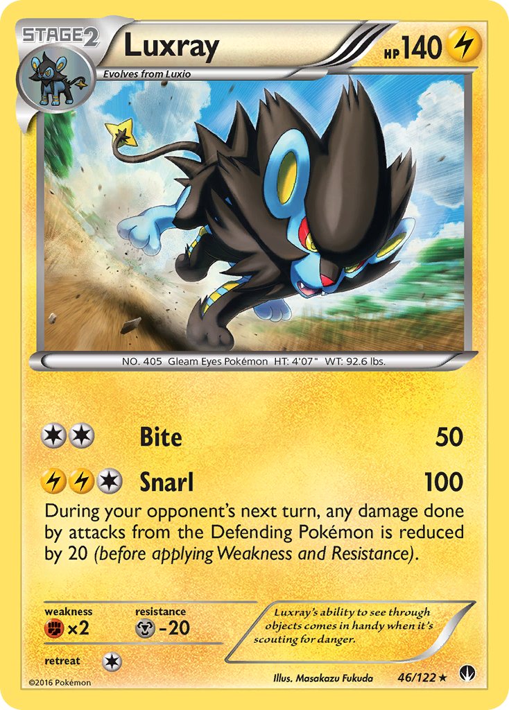 Luxray (46/122) (Cracked Ice Holo) [XY: BREAKpoint] | Event Horizon Hobbies CA