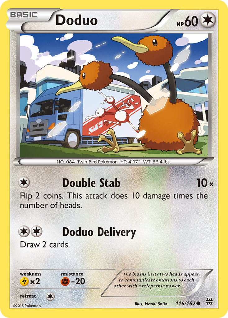 Doduo (116/162) [XY: BREAKthrough] | Event Horizon Hobbies CA