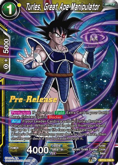 Turles, Great Ape Manipulator (BT15-106) [Saiyan Showdown Prerelease Promos] | Event Horizon Hobbies CA