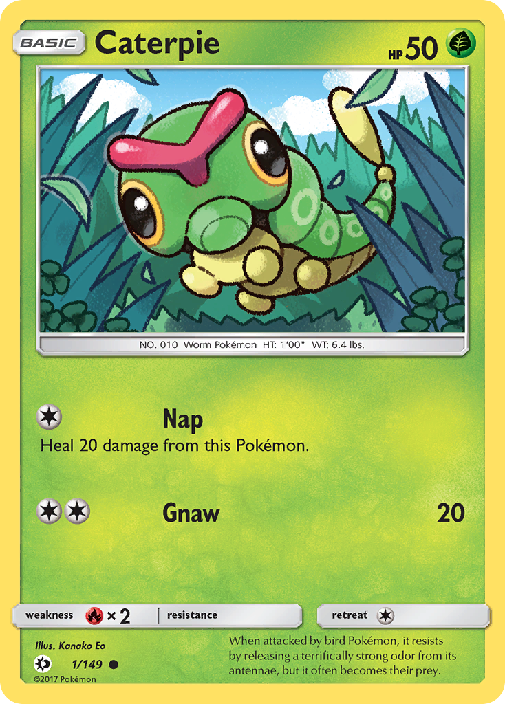 Caterpie (1/149) [Sun & Moon: Base Set] | Event Horizon Hobbies CA