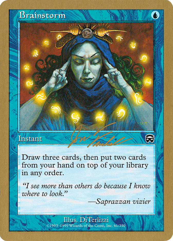 Brainstorm (Jon Finkel) [World Championship Decks 2000] | Event Horizon Hobbies CA