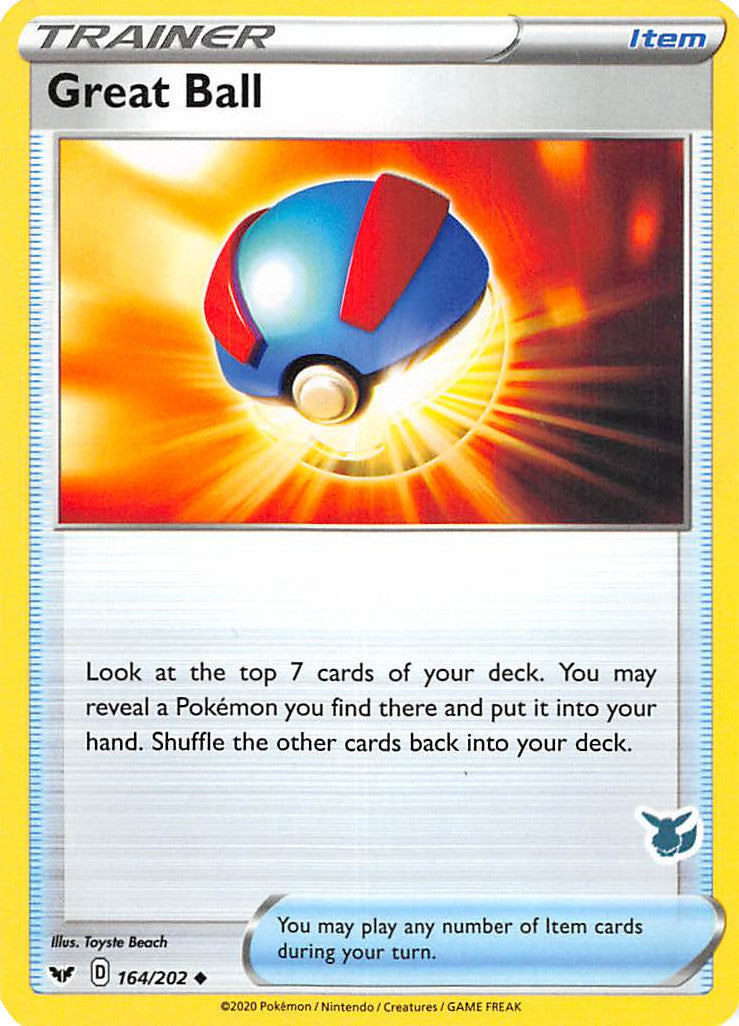 Great Ball (164/202) (Eevee Deck) [Battle Academy 2022] | Event Horizon Hobbies CA