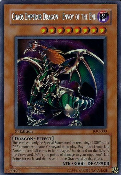 Chaos Emperor Dragon - Envoy of the End [IOC-000] Secret Rare | Event Horizon Hobbies CA