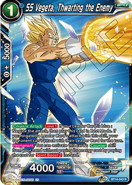 SS Vegeta, Thwarting the Enemy (BT14-043) [Cross Spirits] | Event Horizon Hobbies CA