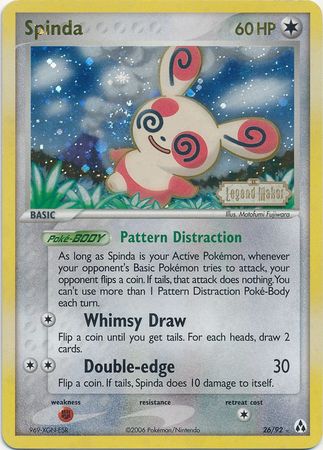 Spinda (26/92) (Stamped) [EX: Legend Maker] | Event Horizon Hobbies CA