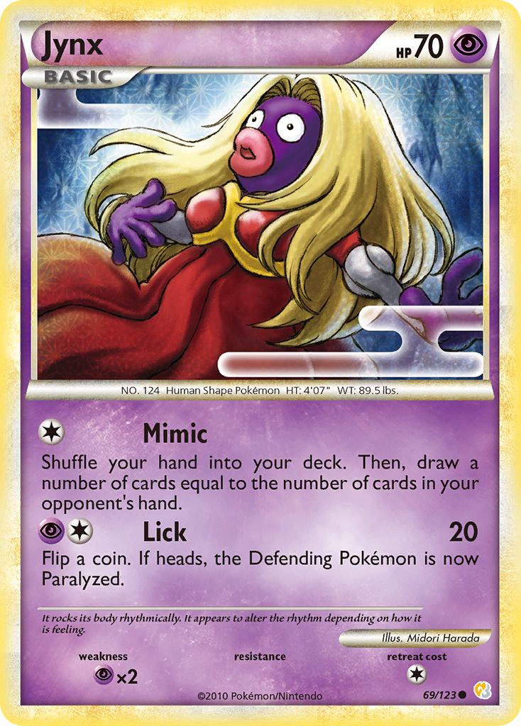 Jynx (69/123) [HeartGold & SoulSilver: Base Set] | Event Horizon Hobbies CA