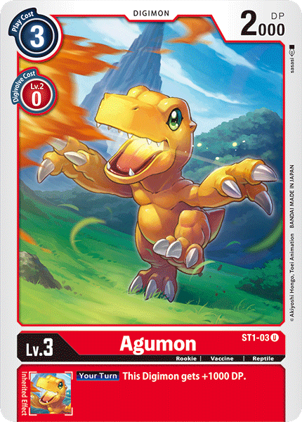 Agumon [ST1-03] [Starter Deck: Gaia Red] | Event Horizon Hobbies CA