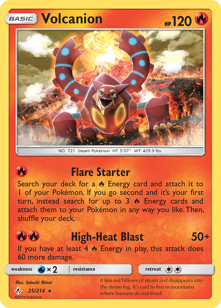 Volcanion (25/214) [Sun & Moon: Unbroken Bonds] | Event Horizon Hobbies CA