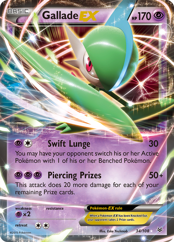 Gallade EX (34/108) [XY: Roaring Skies] | Event Horizon Hobbies CA