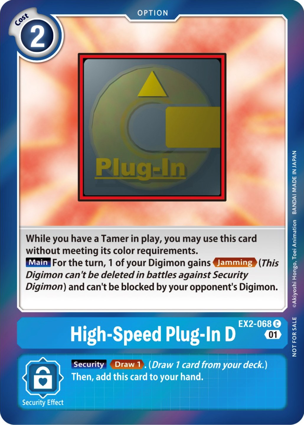 High-Speed Plug-In D [EX2-068] (Event Pack 4) [Digital Hazard Promos] | Event Horizon Hobbies CA