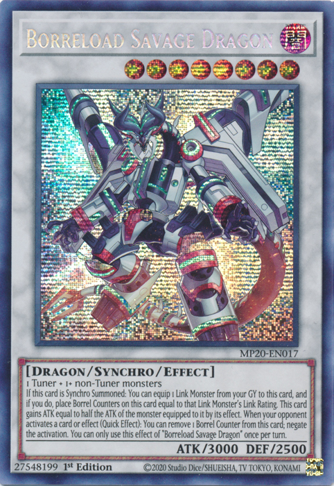 Borreload Savage Dragon [MP20-EN017] Prismatic Secret Rare | Event Horizon Hobbies CA