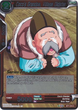 Coco's Grandpa, Village Oldster (BT7-016_PR) [Assault of the Saiyans Prerelease Promos] | Event Horizon Hobbies CA