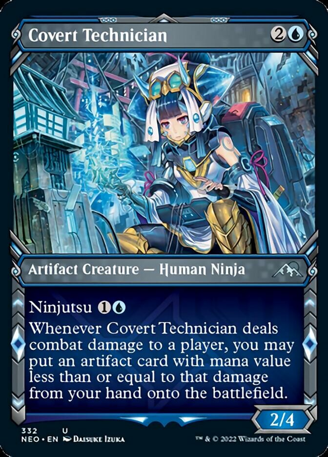 Covert Technician (Showcase Ninja) [Kamigawa: Neon Dynasty] | Event Horizon Hobbies CA