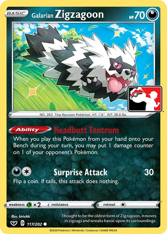 Galarian Zigzagoon (117/202) [Prize Pack Series One] | Event Horizon Hobbies CA