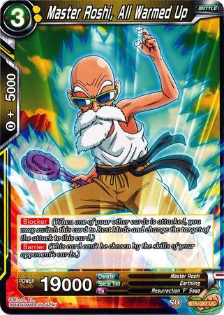 Master Roshi, All Warmed Up (BT5-087) [Miraculous Revival] | Event Horizon Hobbies CA