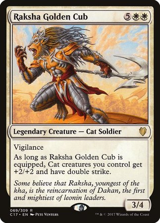 Raksha Golden Cub [Commander 2017] | Event Horizon Hobbies CA