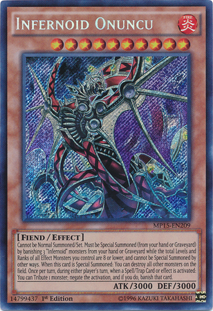 Infernoid Onuncu [MP15-EN209] Secret Rare | Event Horizon Hobbies CA