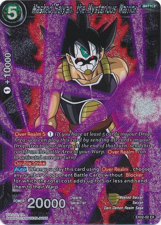 Masked Saiyan, the Mysterious Warrior (Foil) (EX02-02) [Dark Demon's Villains] | Event Horizon Hobbies CA