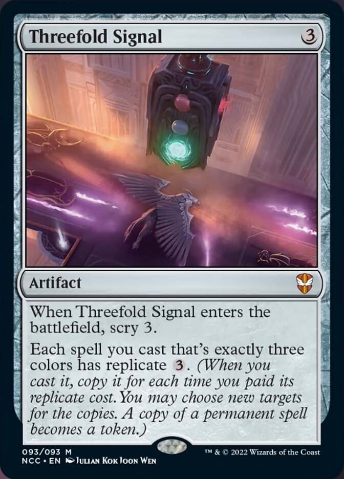 Threefold Signal [Streets of New Capenna Commander] | Event Horizon Hobbies CA