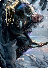 Jorn, God of Winter Art Card (Gold-Stamped Signature) [Kaldheim: Art Series] | Event Horizon Hobbies CA