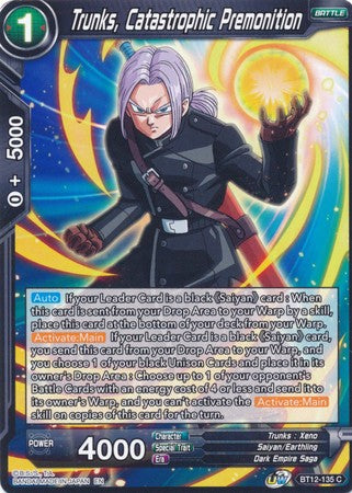 Trunks, Catastrophic Premonition (BT12-135) [Vicious Rejuvenation] | Event Horizon Hobbies CA