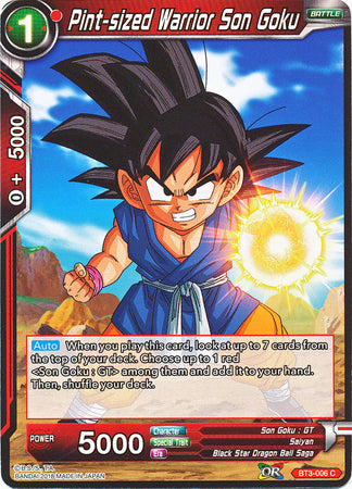 Pint-sized Warrior Son Goku (BT3-006) [Cross Worlds] | Event Horizon Hobbies CA