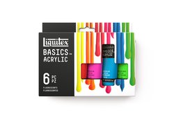 Liquitex Basics Fluorescents Colours Set  (6x22mL)