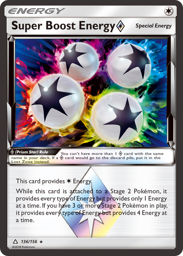 Super Boost Energy (136/156) (Prism Star) [Sun & Moon: Ultra Prism] | Event Horizon Hobbies CA